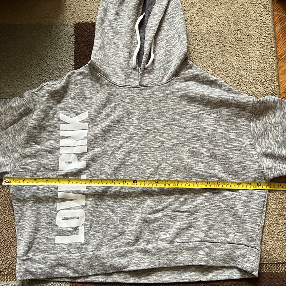 “PINK” Victoria’s Secret cropped hoodie - Picture 3 of 4